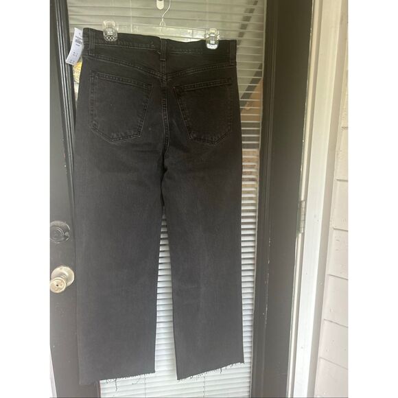 NWT Abercrombie & Fitch The 90’s Relaxed Jeans High Rise Black Size 10s / 30 - Picture 13 of 16